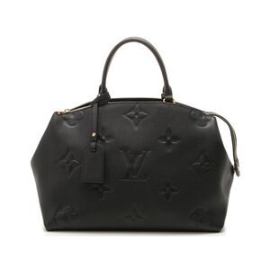 Louis Vuitton Grand Palais MM Handbag Monogram Emplant Noir